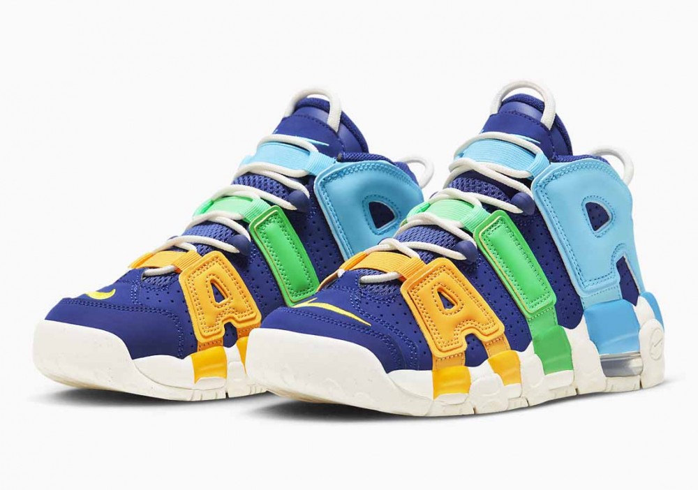 Nike Air More Uptempo Caleidoscopio Azules para Hombre y Mujer