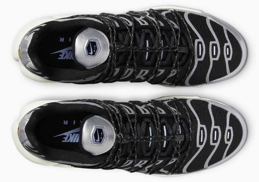 Nike Air Max Plus Utility Alternar Encaje Negras Plata para Hombre