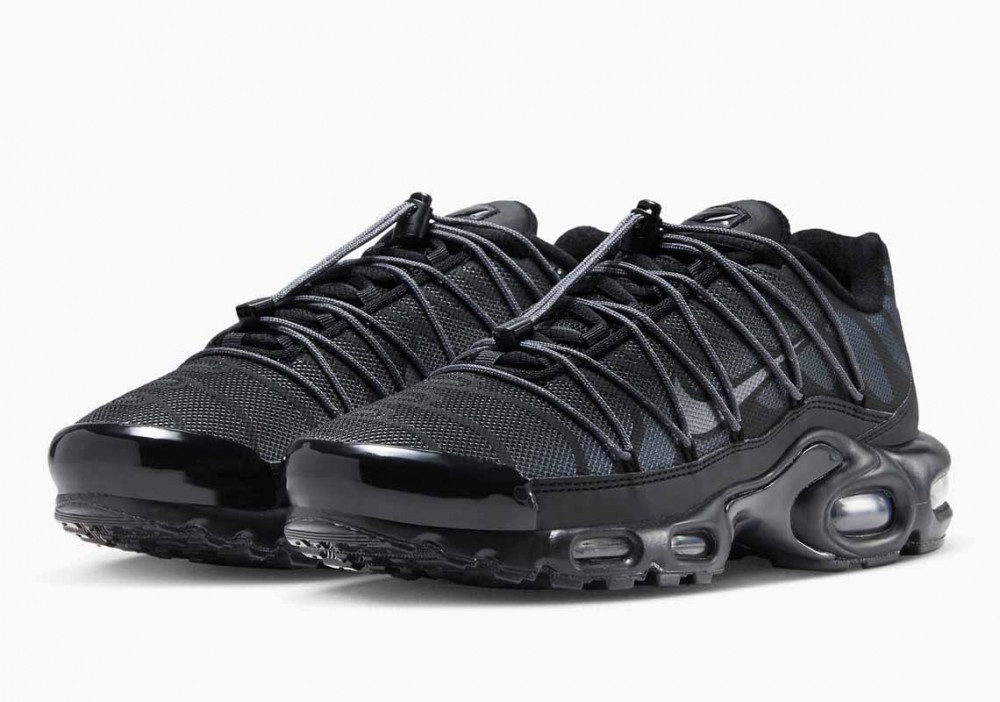 Nike Air Max Plus Utility Negras Platino Metalizado para Hombre