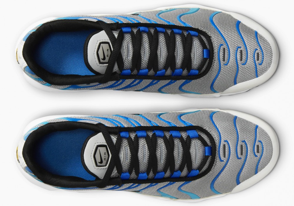 Nike Air Max Plus Gris Humo Rayo Azul para Hombre