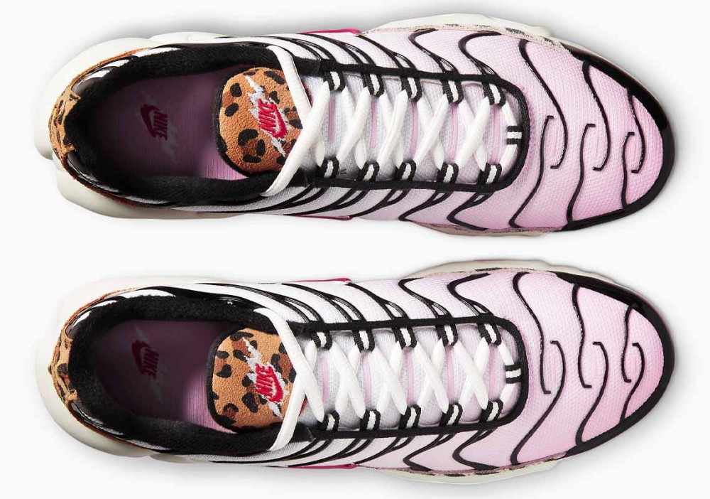 Nike Air Max Plus Instinto Animal Rosa Suave Medio Blancas para Mujer