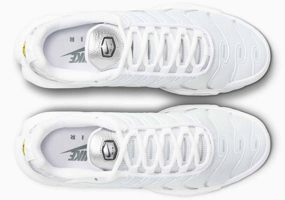 Nike Air Max Plus Blancas Plata Metálica para Hombre